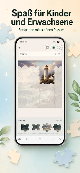 Pure Puzzle – ohne Werbung screenshot 1