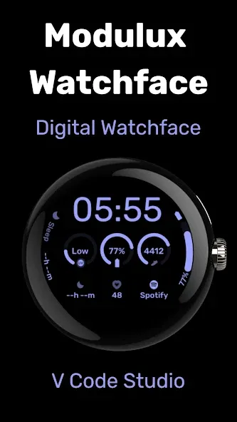 Modulux - WearOS Watchface screenshot 1
