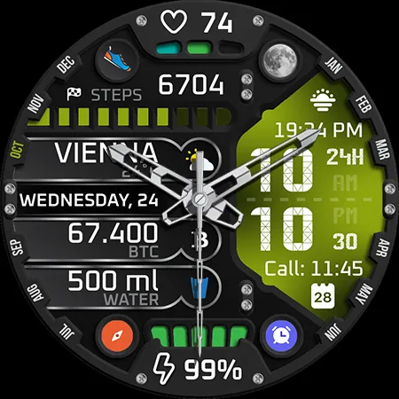 TimeCast Full Watch Face screenshot 11