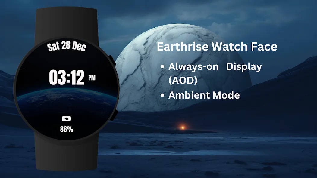 Earthrise Watch Face screenshot 8
