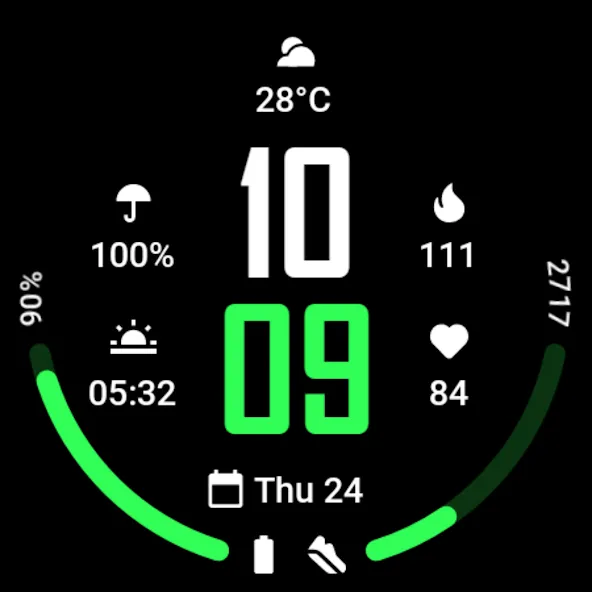 MDS422 Minimal Watch Face screenshot 11