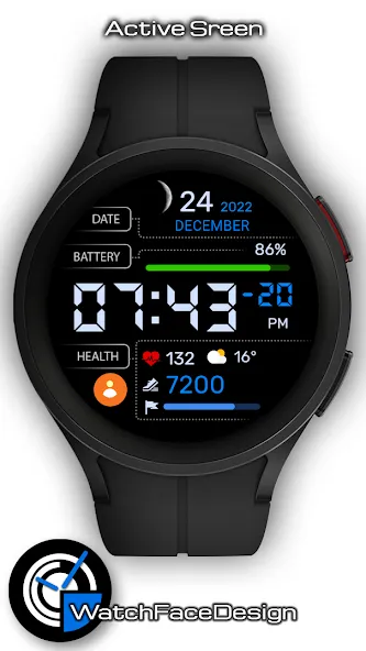 WaTchG010: Digital watch face screenshot 2