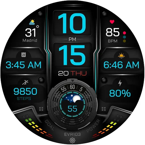 EVR103 Digital Watch Face screenshot 30