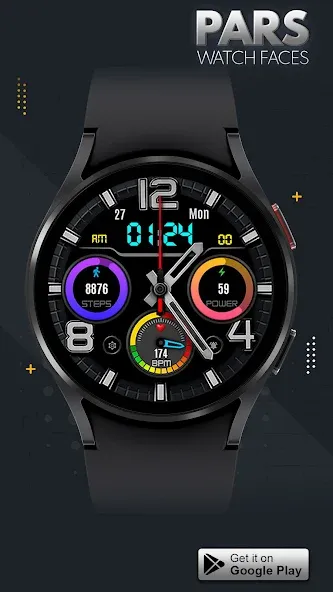 Pars Sardes Hybrid Watch Face screenshot 4