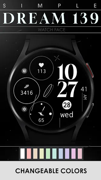 Dream 139 simple watch face screenshot 4