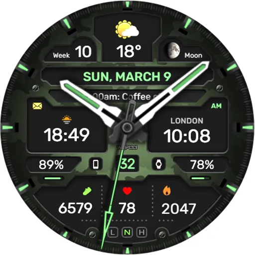WFP 133 Brutal watch face screenshot 43
