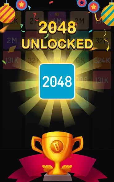 2048 Fusionar Bloques Juego screenshot 8