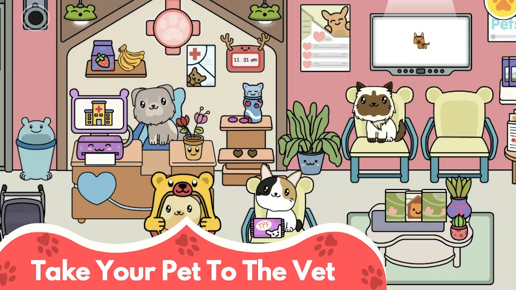 Tizi Cute Kitty: Pet Cat Games screenshot 5
