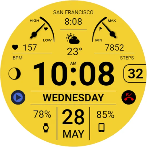 WFP 106 Information watch face screenshot 46