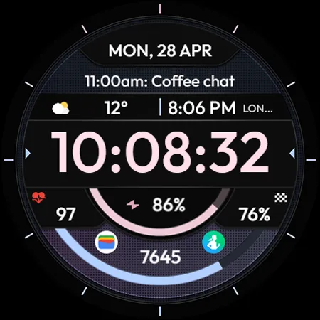 TVV Workout 4 Watch Face screenshot 12