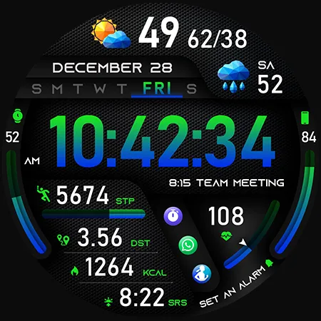 PER49 Digital Watch Face screenshot 46