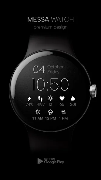 MW32 Minimal Digital Watch screenshot 1