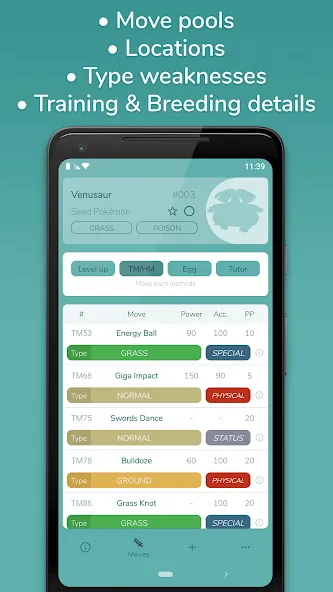 dataDex - Pokédex para Pokémon screenshot 5