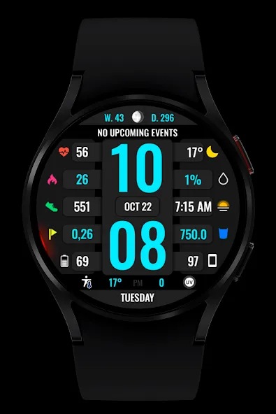 WR 017 Digital Watch Face screenshot 4