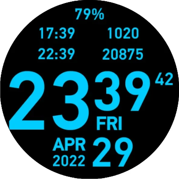 Big Hour Watch Face screenshot 24