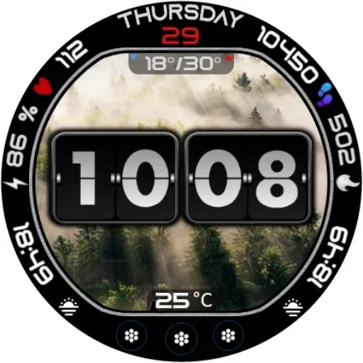 Animated Weather Flip Time E55 screenshot 23