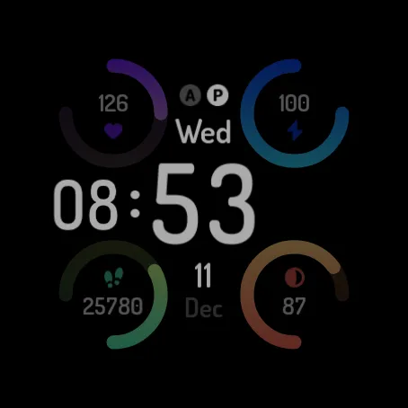 Colorful spin: Watch Face screenshot 9