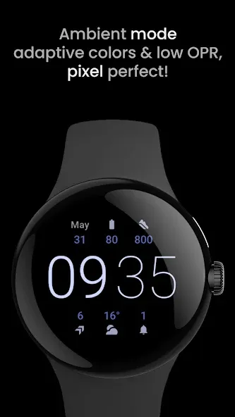 Simple Digital Watch Face screenshot 3