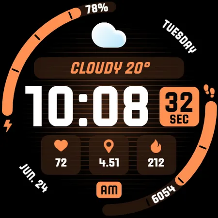 MARATHON Digital Watch Face screenshot 26