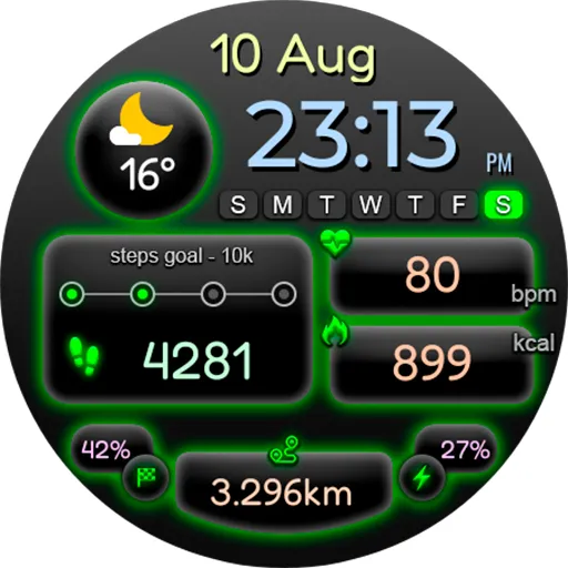 Digital Deefon Watch Face screenshot 16