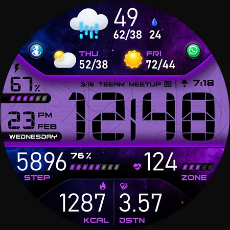 PER43 Digital Watch Face screenshot 46