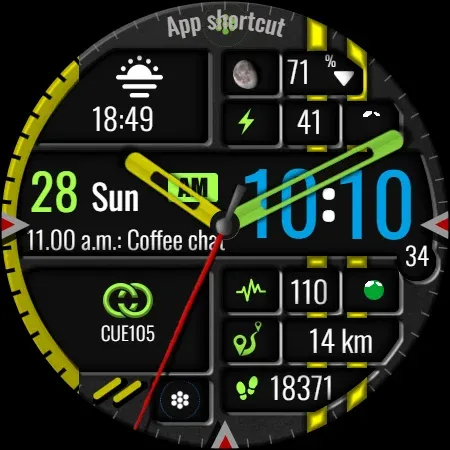 Digital Watch Face CUE105 screenshot 11