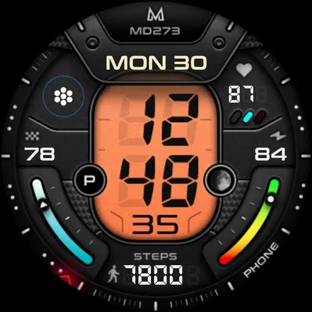 MD273 Digital watch face screenshot 13