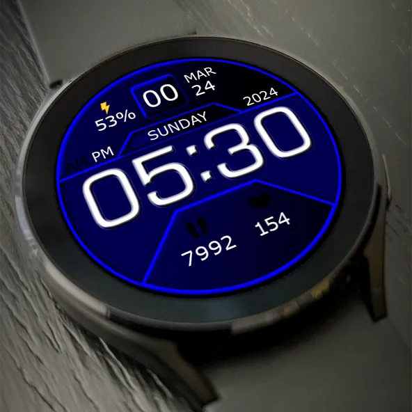 Key WF07 Digital Watch Face screenshot 2