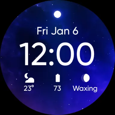24 Hour Sky Watch Face screenshot 8