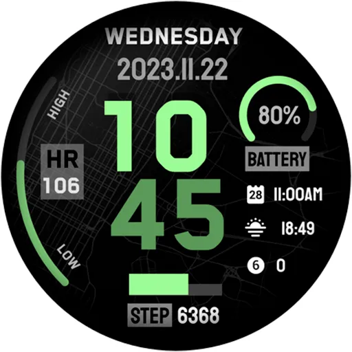 Minimal Sport Watch Face NY screenshot 17