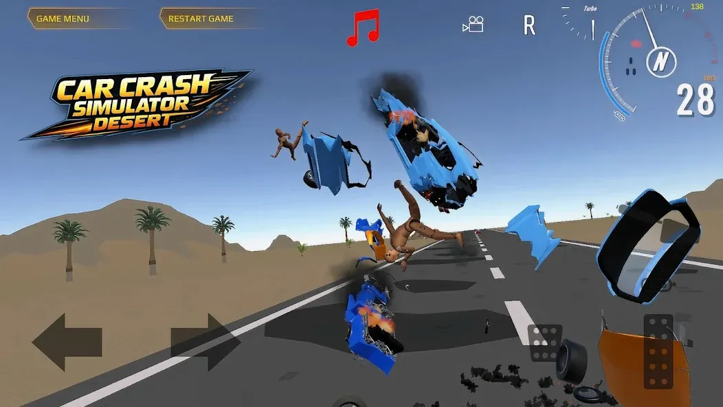 Car Crash Simulator Desert screenshot 6