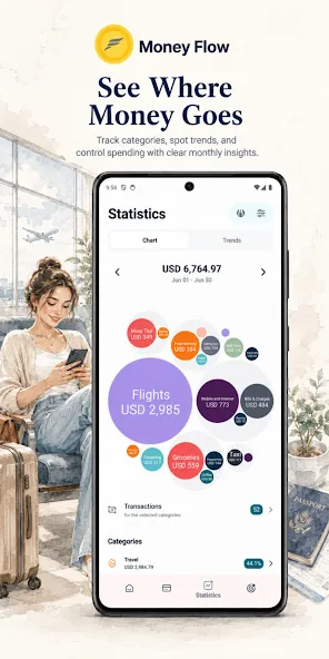 Money Flow: Despesas Mensais screenshot 3