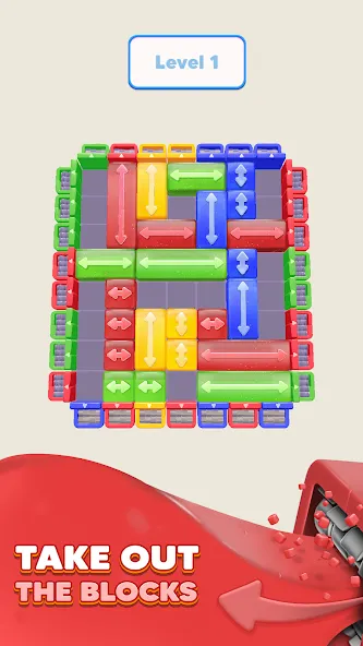 Color Blocks 3D: Slide Puzzle screenshot 2