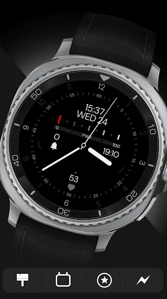Minimal Black v32 Watch Face screenshot 6