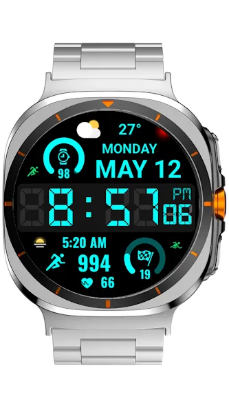 Big Bold Digital WearOS NTV584 screenshot 1