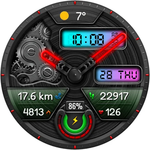 NERDAN URX136 Watch face screenshot 17