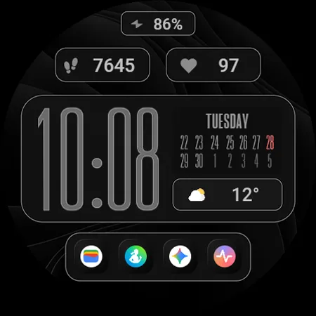 TVV Modern Layout Watch Face screenshot 10