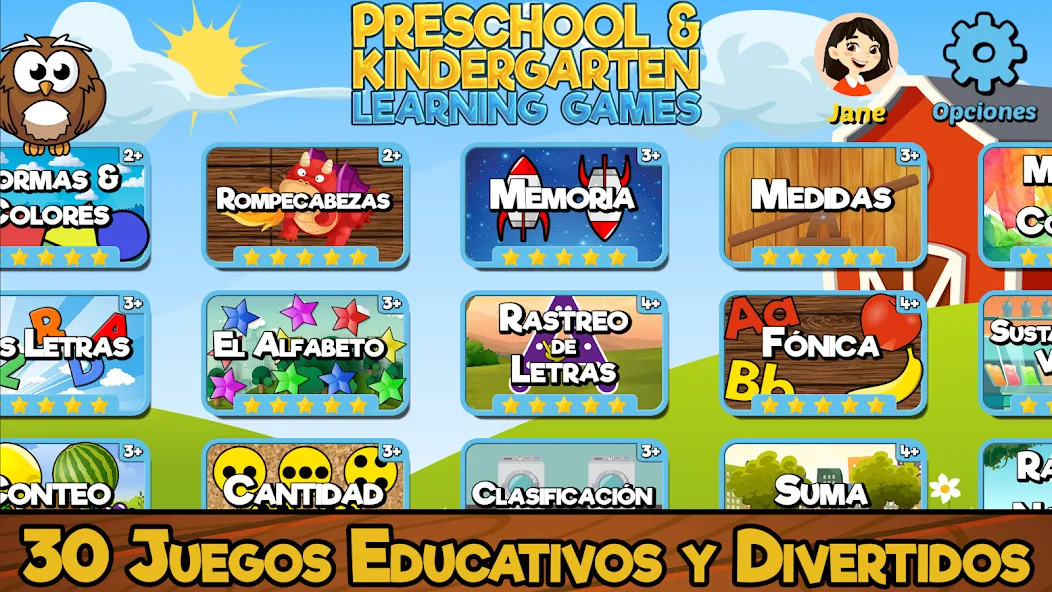 Juegos Preescolares y Kínder screenshot 1