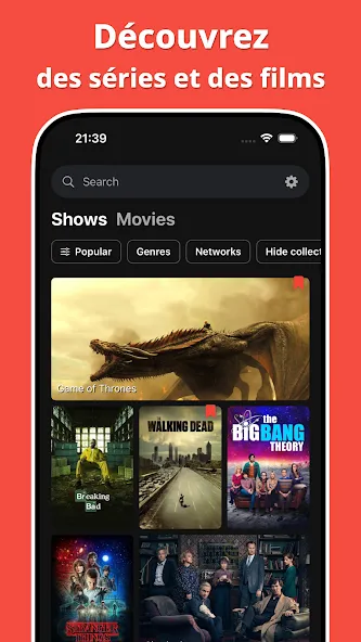 Showly : Suivi séries et films screenshot 1