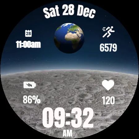Earthrise Watch Face screenshot 38