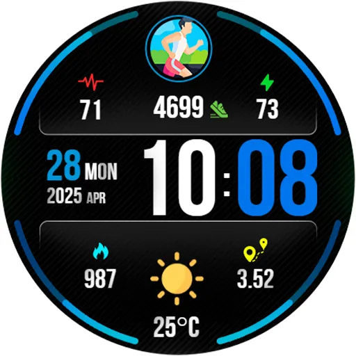 Digital PulseMotion Watch Face screenshot 16