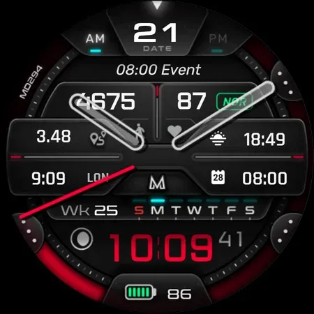 MD294 Analog watch face screenshot 28