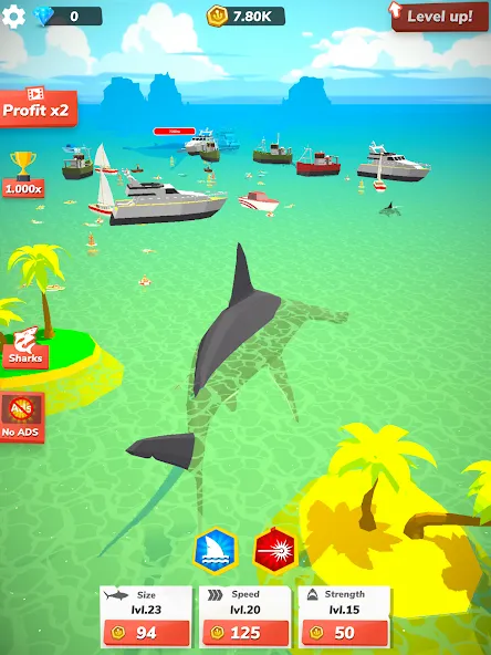 アイドルシャークワールド - タイクーンゲーム screenshot 10