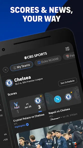 CBS Sports: Live Scores & News screenshot 2