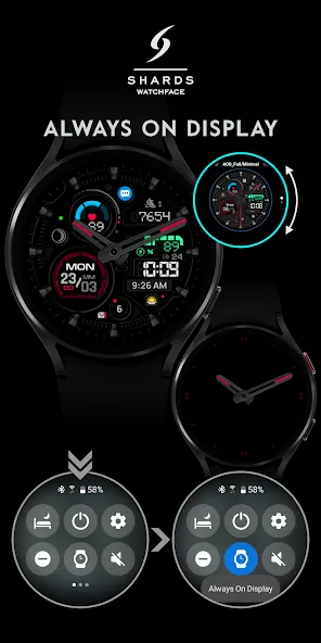 SH087 Watch Face, WearOS watch screenshot 7