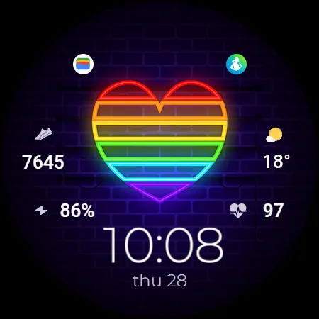 TVV Pride 4 Digital Watch Face screenshot 8