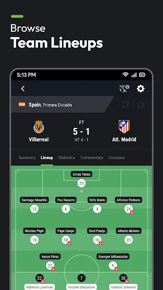 Futbol24 soccer livescore app screenshot 4