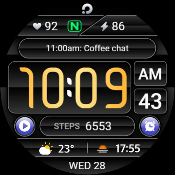 PRADO 61 Digital Watch Face screenshot 11