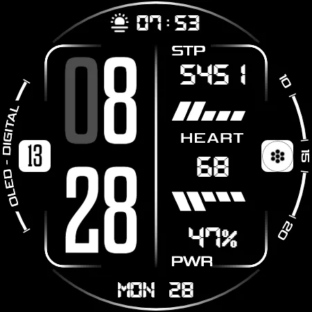 Oled - Digital v3 | watch face screenshot 18