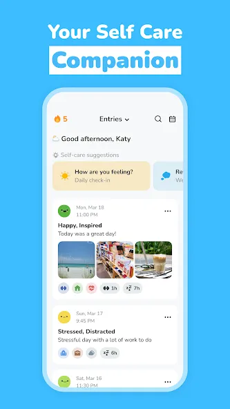 Prosper: Self Care Companion screenshot 1